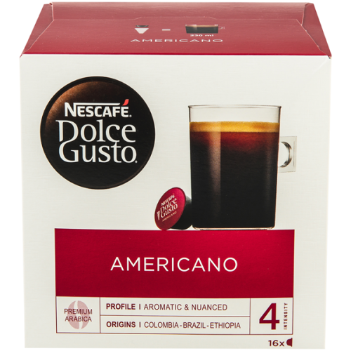 Кава Nescafe Dolce Gusto Americano 10г*16шт 160г