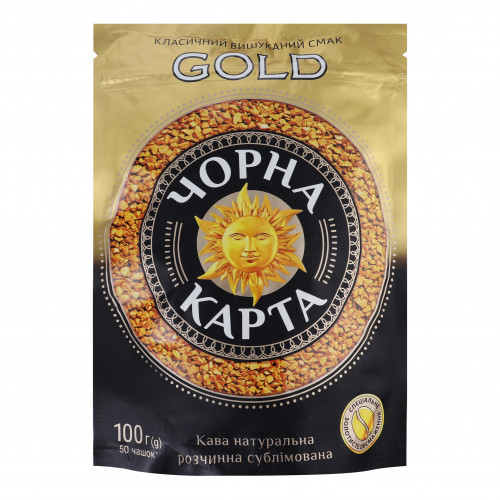 Кава Чорна Карта Gold розчинна 100г