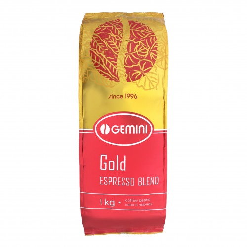 Кава в зернах натуральна смажена Gold Espresso Blend Gemini м/у 1кг