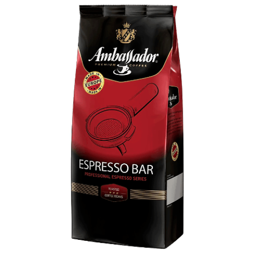 Кава зерно Ambassador Espresso Bar темнообсмаж пак, 1кг