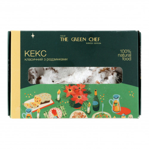 Кекс з родзинками Класичний Green Chef к/у 250г