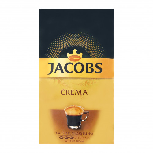 Кофе натуральный жареный в зернах Crema Jacobs м/у 500г