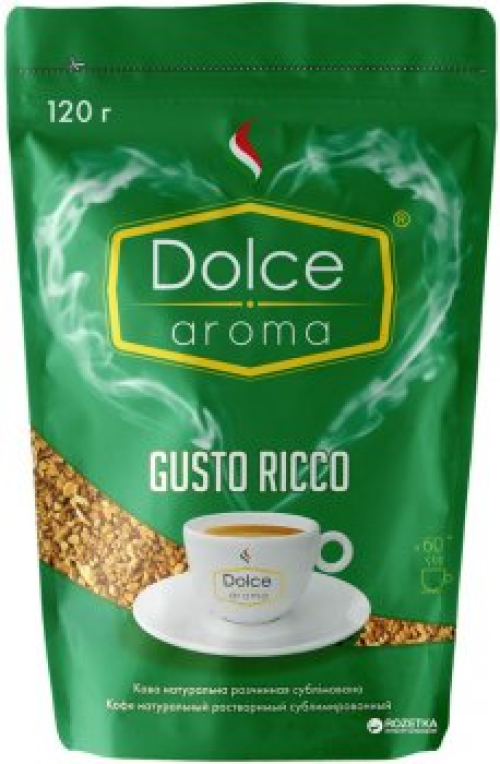 Кофе растворимый Dolce Aroma Gusto Ricco 120г (4820093481458) 