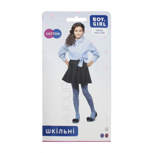 Колготи дитячі Boy&Girl Ajour 140-146 violet