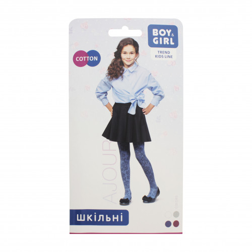 Колготи дитячі Boy&Girl Ajour 152-158 white