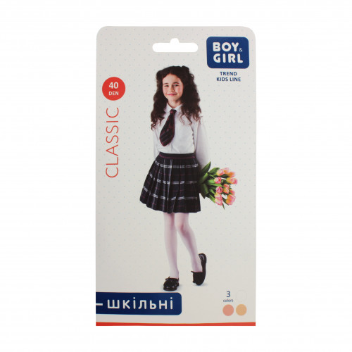 Колготи дитячі Boy&Girl Classic 40den 140-146 white