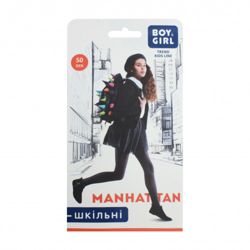 Колготи дитячі Boy&Girl Manhattan 50den 128-134 brown