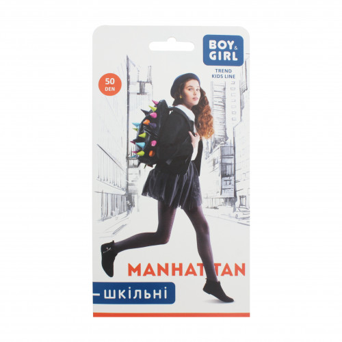 Колготи дитячі Boy&Girl Manhattan 50den 128-134 grey