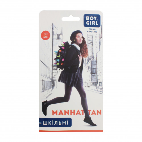 Колготи дитячі Boy&Girl Manhattan 50den 140-146 dark blue