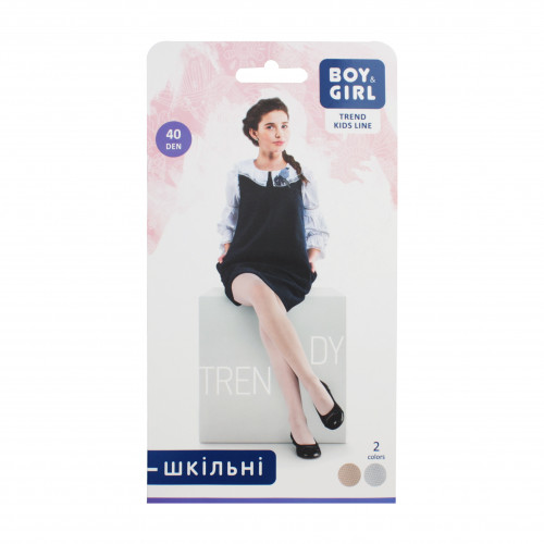 Колготи дитячі Boy&Girl Trendy 40den 152-158 white