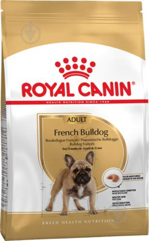 Корм для собак Royal Canin FRENCH BULLDOG ADULT, 1,5кг