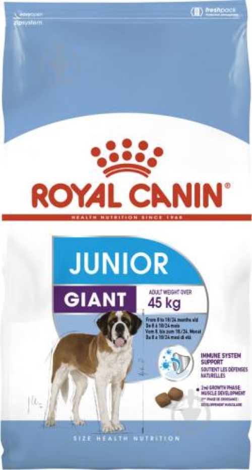 Корм для собак Royal Canin GIANT JUNIOR, 15кг