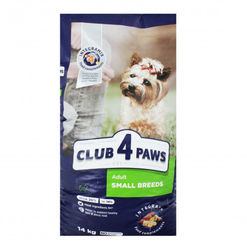 Корм сухий для дорослих собак малих порід Premium Club 4 Paws м/у 14кг