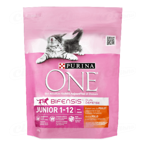 Корм сухий Purina ONE зі смаком курки для кошенят 450г