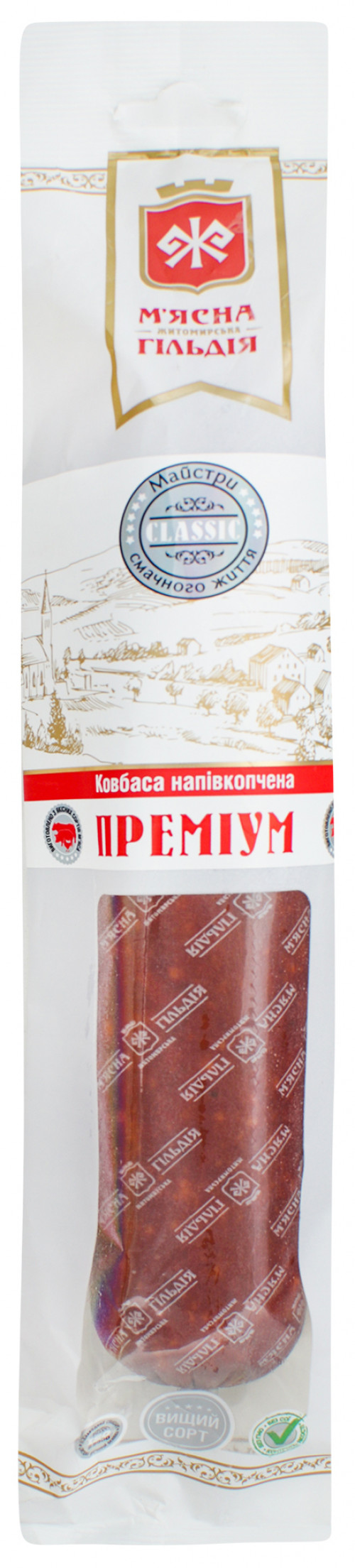 Ковбаса вищого сорту Преміум М'ясна Гільдія п/к м/у 450г