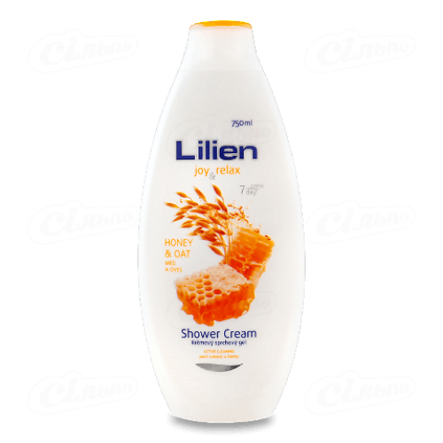 Крем-гель для душу Lilien Honey & Oat, 750мл