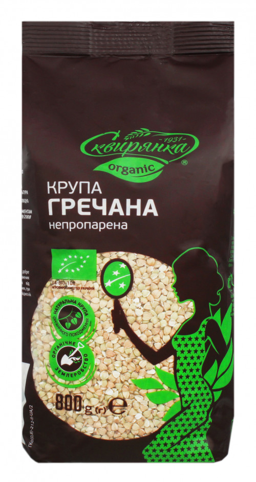 Крупа гречневая непропаренная Organic Сквирянка м/у 800г