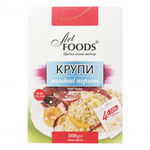 Крупа ячмінна перлова Art Foods к/у 500г