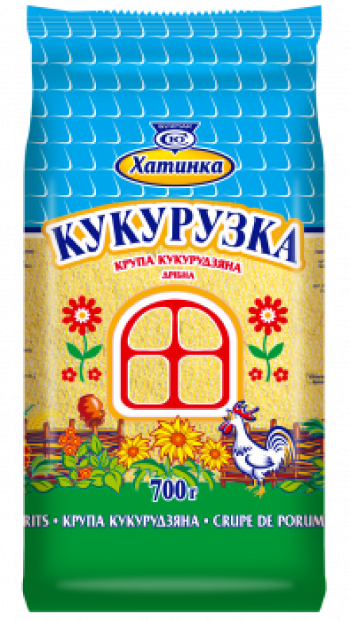 Крупа Хатинка кукурудзяна дрібна extra В*, 0,7кг