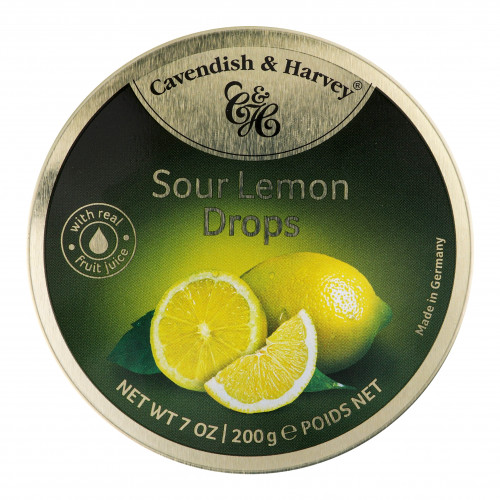 Льодяники Sour Lemon Drops Cavendish&Harvey з/б 200г