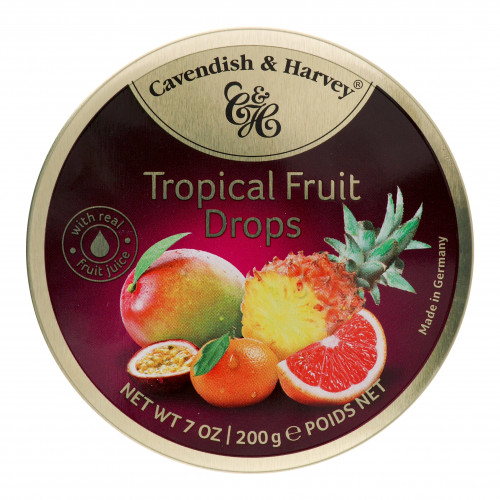 Льодяники Tropical Fruit Drops Cavendish&Harvey з/б 200г