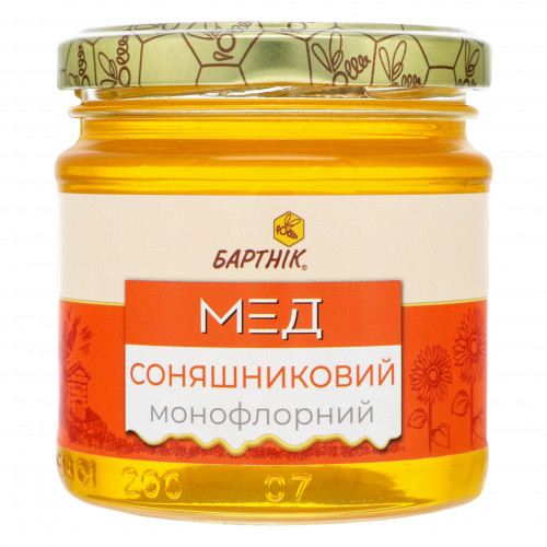 Мед монофлорний Соняшниковий Бартнік с/б 250г