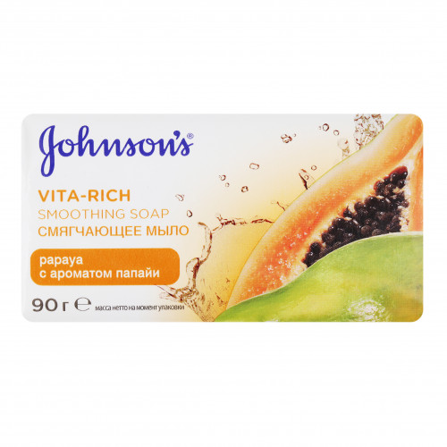 Мило Johnson's Body Care Vita-Rich Пом'якшуюче з екстрактом папайї 90г