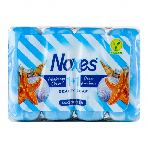 Мило туалетне Moisturing Cream&Ocean freshness 1+1 Duo series Noxes 4х85г