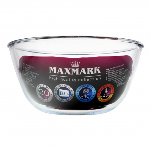 Миска салатник 21х10см 2л №MK-GL520 Maxmark 1шт