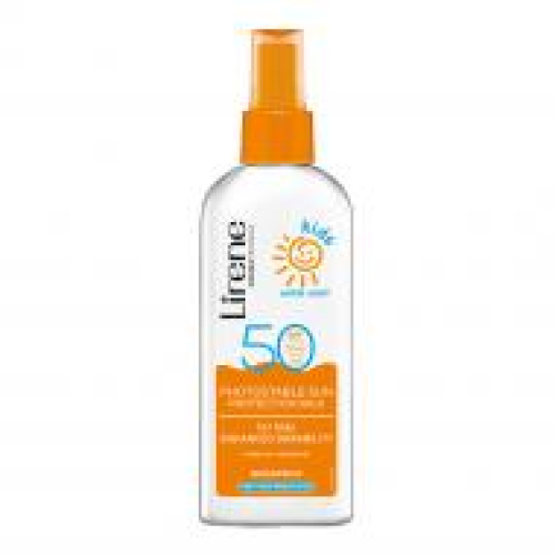 Молочко Lirene SPF 50 запах ванілі для захисту від сонця для дітей 150мл