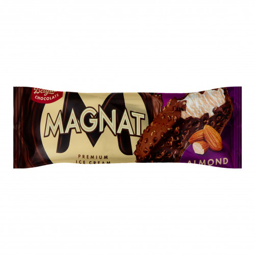 Морозиво 8% вершкове в молочному шоколаді Almond Magnat м/у 75г