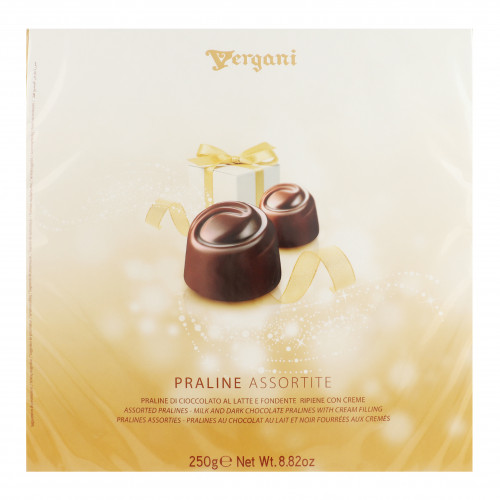 Набір цукерок з начинками глазурованих шоколадом Praline Assortite Vergani к/у 250г