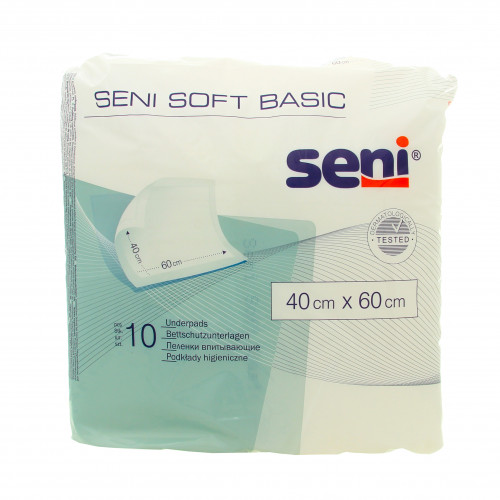 Пелюшки Seni Soft Basic гігієнічні 40х60см 10шт