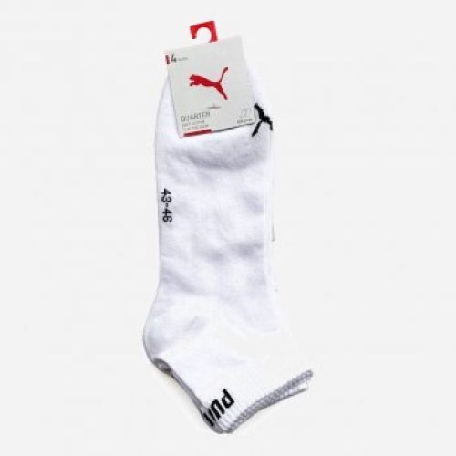 Набір шкарпеток Puma Unisex Quarter 4P 93531602 4 пари 35-38 White (8720245139366)