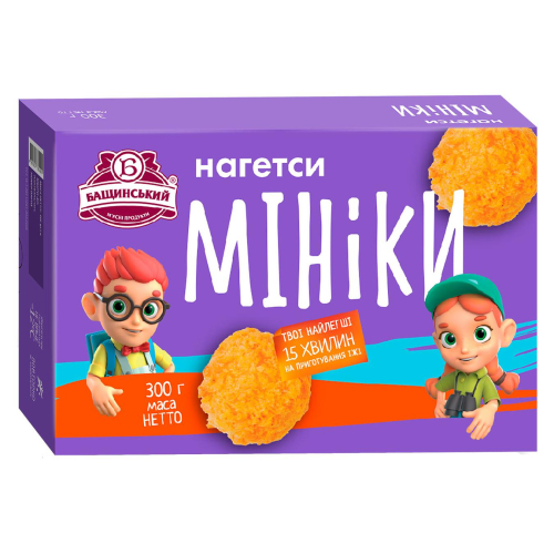 Нагетси курячі "Мініки" зам (коробка 300г)