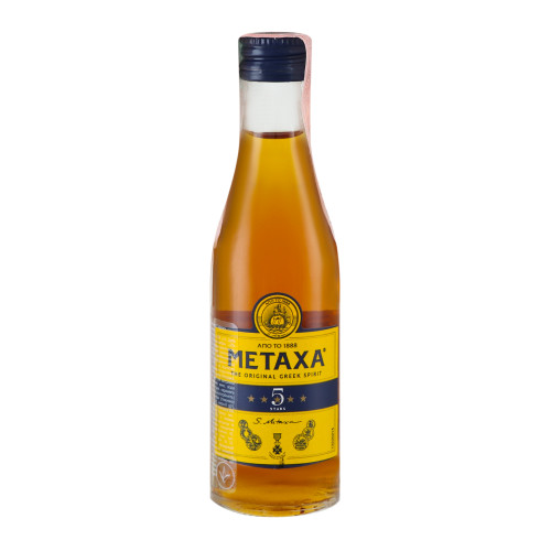 Напій алкогольний 0.05л 38% 5 stars Metaxa пл