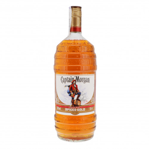 Напій алкогольний 1.5л 35% на основі карибського рома Spiced Gold Captain Morgan пл