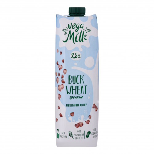 Напій гречаний 2.5% ультрапастеризований Buck wheat Vega Milk т/п 950мл