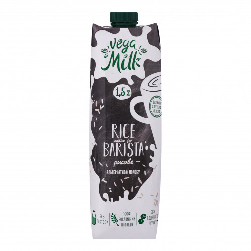 Напій рисовий 1.5% ультрапастеризований Rice Vega Milk т/п 950мл