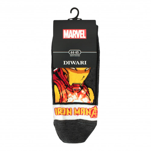 Носки мужские DiWaRi Marvel 17С141 т.серый р29 065