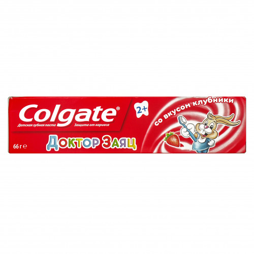 Дитяча зубна паста Colgate Доктор Заєць зі смаком полуниці 50мл