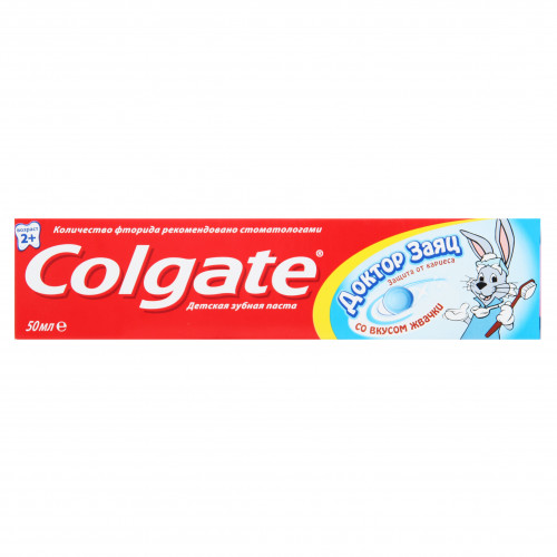 Паста зубна для дітей від 2років Жувальна гумка Лікар Заєць Colgate 50мл