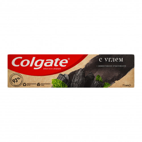 Зубна паста Colgate Ефективне відбілювання з вугіллям 75мл