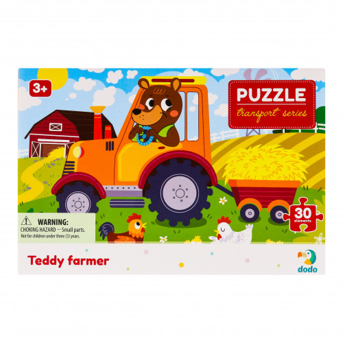 Пазл для дітей від 3років 27х20см №300371 Teddy farmer Transport series Dodo 30ел