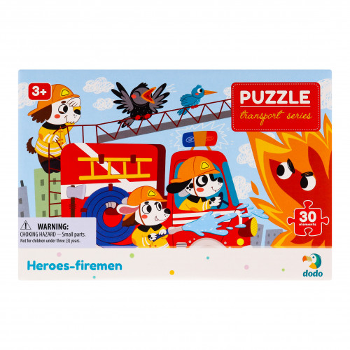 Пазл для дітей від 3років 27х20см №300372 Heroes-firemen Transport series Dodo 30ел