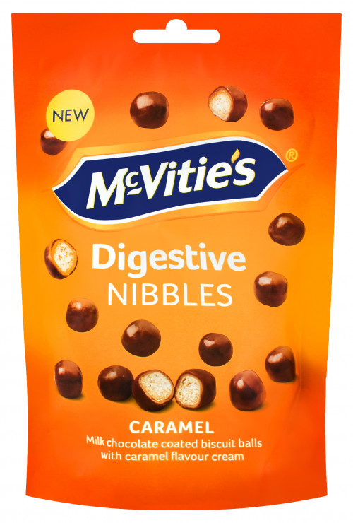 Печенье-драже с молочным шоколадом и карамелью Nibbles McVitie's м/у 120г