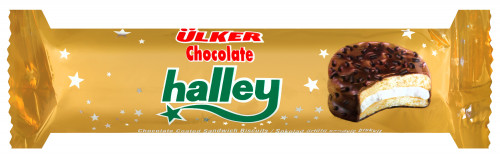 Печенье-сэндвич шоколадное с маршмеллоу Chocolate Halley Ulker м/у 77г