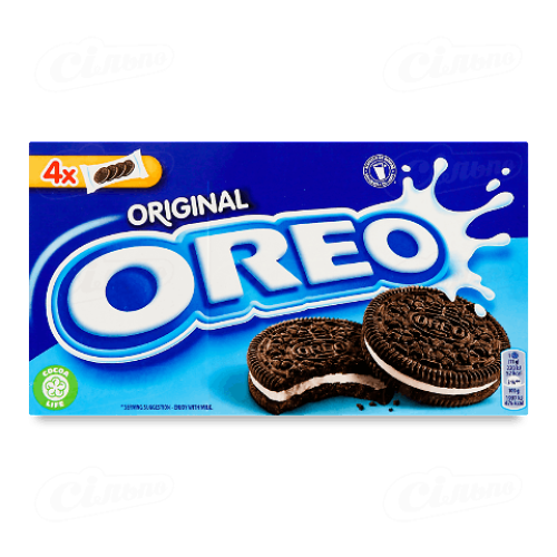 Печиво-сендвіч Oreo зі смаком шоколаду з начинкою зі смаком ванілі 176г