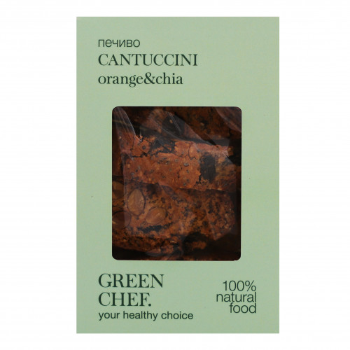 Печиво Cantuccini orange&chia Green Chef к/у 125г