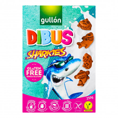 Печиво Gullon Dibus Sharkies без глютену 250г